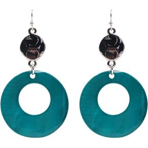 Jules D. Natural Shell Tear Drop Earrings Trendy Fashion Dangling Earring for Women