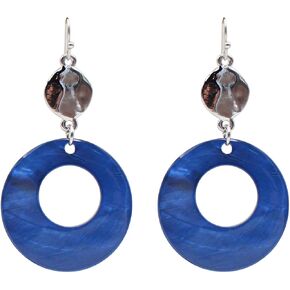Jules D. Natural Shell Tear Drop Earrings Trendy Fashion Dangling Earring for Women in Kuwait