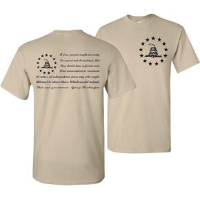 George Washington Quote Gadsden Snake Patriotic T-Shirt Tee