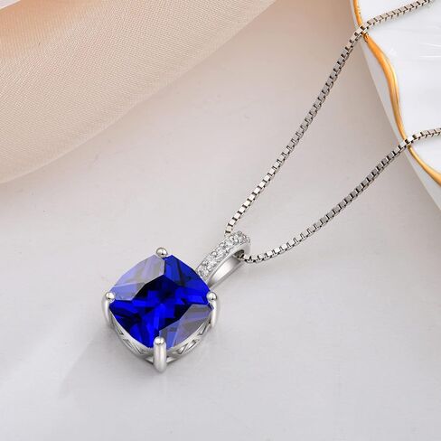 925 Sterling Silver Birthstone Necklace for Women Jewelry Gift for Sister Wife Girlfriend Her in Saudi Arabia
