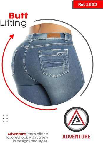 مغامرة جينز كولومبي للنساء بنطلونات كولومبيانوس ليفانتا كولا 1662 in Kuwait