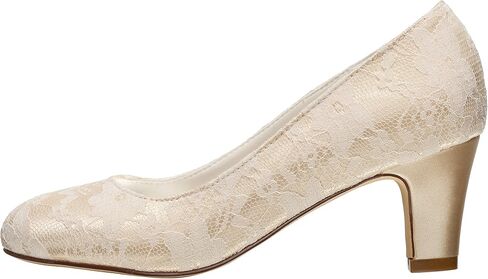 Emily Bridal Wedding Shoes Women's Silk Like Satin Stiletto Heel Closed Toe Pumps in Saudi Arabia