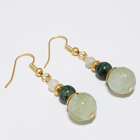 الأقراط التنين اليشم, حجر كريم معدني, اليشم in Kuwait