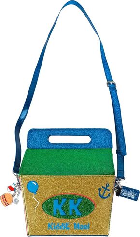 Spongebob Squarepants Glitter Kids Meal Box With Adjustable Strap and Three Metal Charms in Saudi Arabia