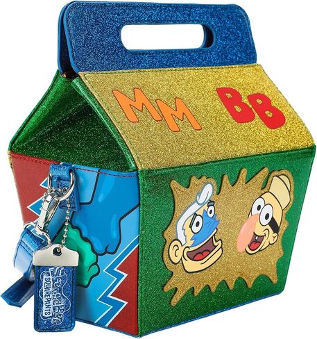 Spongebob Squarepants Glitter Kids Meal Box With Adjustable Strap and Three Metal Charms in Saudi Arabia