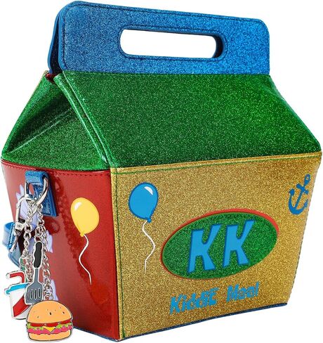 Spongebob Squarepants Glitter Kids Meal Box With Adjustable Strap and Three Metal Charms in Saudi Arabia