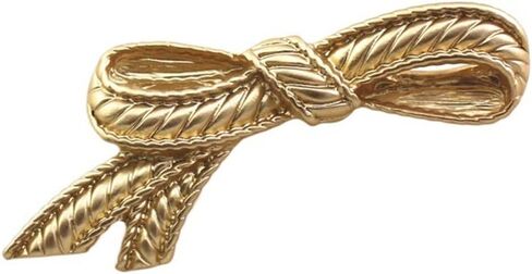 Creative Bow Brooches for Women Alloy Electroplate Matt Bowknot Brooch Pin Vintage Fashion Jewelry Accessories, Metal, no gemstone in Kuwait