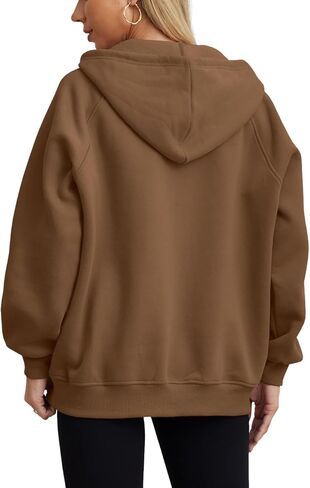 JINKESI Womens Casual Hoodie Button Collar Drawstring Hoodies Pullover Sweatshirts Long Sleeve Tops with Pocket in Kuwait