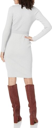 GUESS Women's Essential Long Sleeve Lena Belted Cardigan Dress in Saudi Arabia