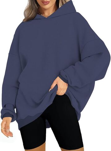 ROYLAMP Womens Oversized Hoodies Pullover Fleece Long Sleeve Hooded Sweatshirts Casual Fall Winter Outfits Tops in Kuwait