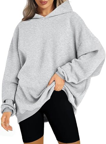 ROYLAMP Womens Oversized Hoodies Pullover Fleece Long Sleeve Hooded Sweatshirts Casual Fall Winter Outfits Tops in Kuwait