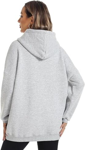 ROYLAMP Womens Oversized Hoodies Pullover Fleece Long Sleeve Hooded Sweatshirts Casual Fall Winter Outfits Tops in Kuwait