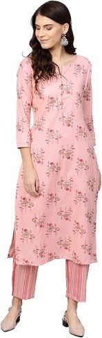 طقم كورتا بالازو النسائي المطبوع من رايون من Arayna in Kuwait