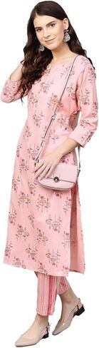 طقم كورتا بالازو النسائي المطبوع من رايون من Arayna in Kuwait