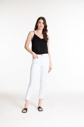 SLIM-SATION Women's Five Pocket Crop Jean with Contour Waist in Saudi Arabia