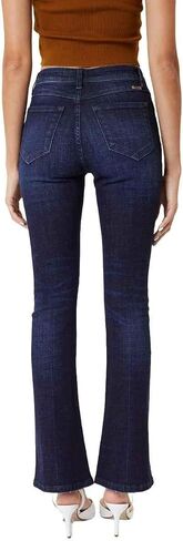 Kancan Women's Petite High Rise Button Fly Flare Jeans - KC7348 in Saudi Arabia