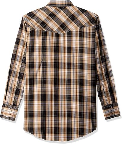 ELY CATTLEMAN Men's Long Sleeve Plaid Western Shirt in Saudi Arabia