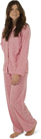 Totally Pink Women's Warm and Cozy Plush Fleece Winter Pajama Set Teen and Girls in Saudi Arabia