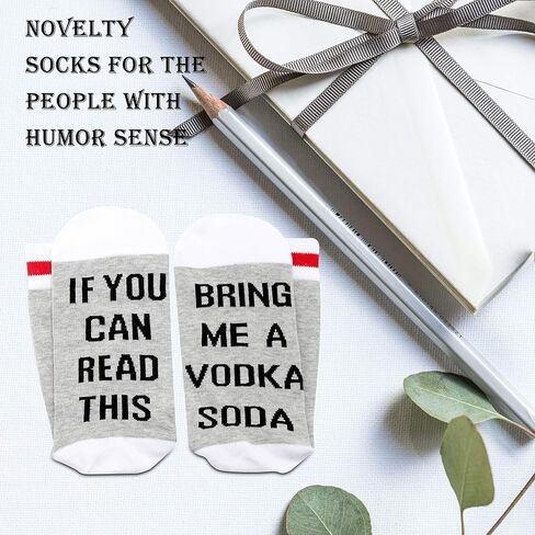 Novelty Cocktail Drinking Gift If You Can Read This Bring Me A Soda Socks For Soda Lover in Saudi Arabia