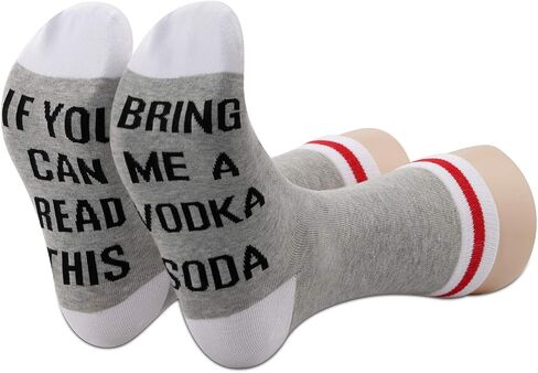 Novelty Cocktail Drinking Gift If You Can Read This Bring Me A Soda Socks For Soda Lover in Saudi Arabia