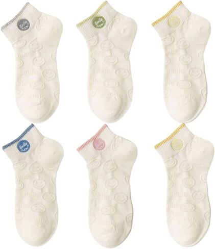 5/6/8/9/10Pairs لطيف النساء الجوارب هدايا للنساء الأزهار الكاحل الجوارب الحرارية الدافئة سميكة لينة القطن دافئ طاقم الجوارب in Saudi Arabia