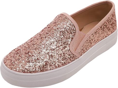 حذاء رياضي نسائي أنيق سهل الارتداء من FEVERSOLE باللون الذهبي الوردي مقاس 6 M أمريكي مع عدم وجود جوارب للنساء جوارب رفيعة للكاحل منخفضة القطع 3 ألوان 6 أزواج in Kuwait