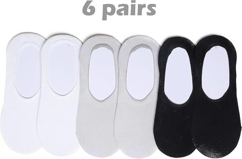 حذاء رياضي نسائي أنيق سهل الارتداء من FEVERSOLE باللون الذهبي الوردي مقاس 6 M أمريكي مع عدم وجود جوارب للنساء جوارب رفيعة للكاحل منخفضة القطع 3 ألوان 6 أزواج in Kuwait