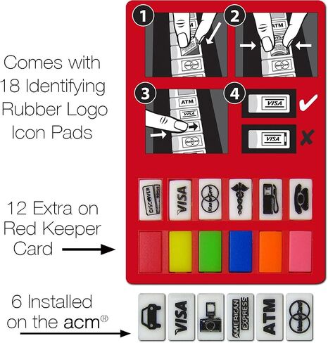 ACM Wallet Button Icon Replacement Kit For 6 Card in Saudi Arabia