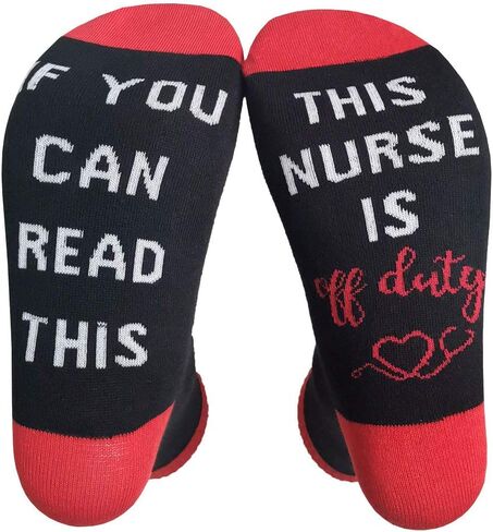 If You Can Read This This Socks For Women Nurse Or Teacher Off Duty Gift Socks  in Saudi Arabia