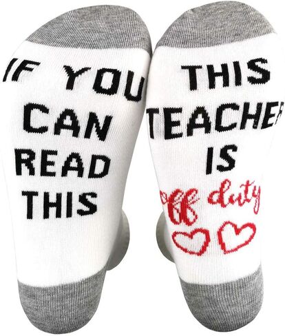 If You Can Read This This Socks For Women Nurse Or Teacher Off Duty Gift Socks  in Saudi Arabia