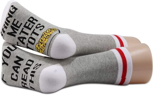 JXGZSO 2 Pairs Potato Lover Socks Can Read This Bring Me Tater T Socks Food Lover Gift in Saudi Arabia