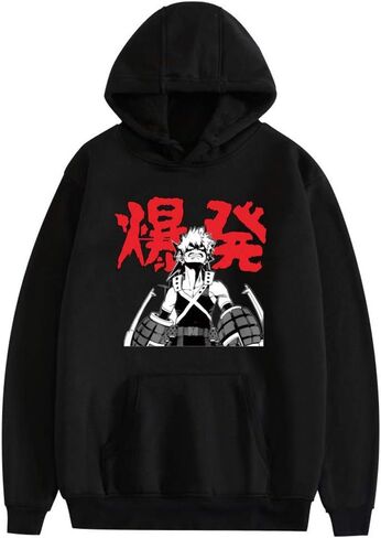 Unisex Bakugou Katsuki Cosplay Hoodies Anime MHA Pullover Sweatshirt for Halloween Costume in Kuwait