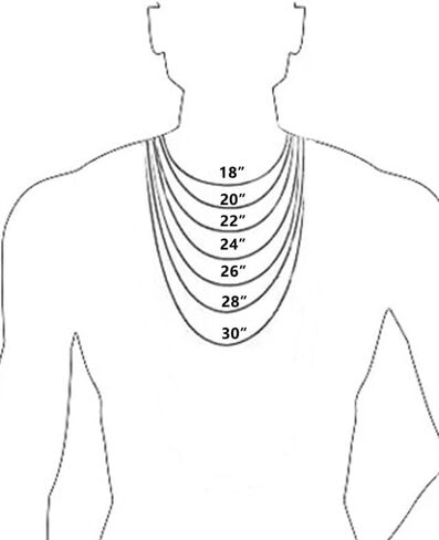 HstyleUnee قوي فيجارو سلسلة قلادة الفولاذ المقاوم للصدأ سلاسل مطلية بالذهب الحقيقي للرجال النساء المجوهرات، عرض 6/8/9 مم، 18/20/22/24/26/28/30 بوصة طول، إرسال صندوق هدية in Kuwait