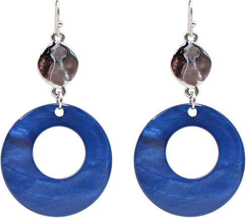 Jules D. Natural Shell Tear Drop Earrings Trendy Fashion Dangling Earring for Women in Kuwait
