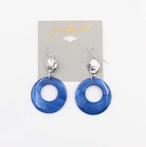 Jules D. Natural Shell Tear Drop Earrings Trendy Fashion Dangling Earring for Women in Kuwait