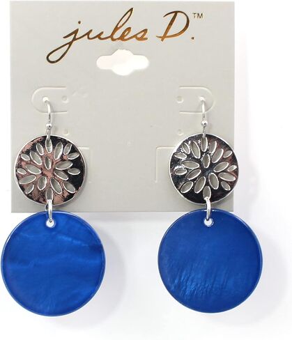 Jules D. Natural Shell Tear Drop Earrings Trendy Fashion Dangling Earring for Women in Saudi Arabia