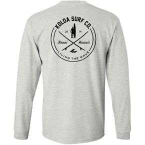 Koloa Surf Mens Looking for Waves Logo Long Sleeve Tee in Reg, Big and
