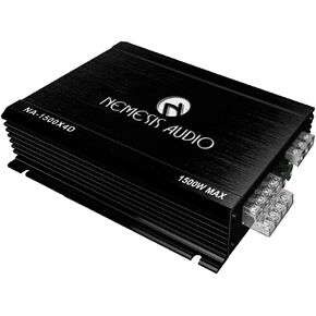 مضخم صوت السيارة Nemesis Audio NA-1500X4D بقدرة 1500 وات بحد أقصى 4 قنوات أسود للسيارة