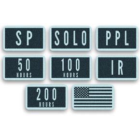 Private Pilot Milestone Patch Set, Hook and Loop Patches, Earn Your Private Pilot's License Progress Patches, Tactical Patches, Tactical Gear for Backpacks, American Flag Patch Include