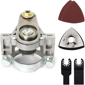 T TOVIA Angle Grinder Oscillating Tool Set, Stainless Steel Angle Grinder to Multi Tool Converter, M10 M14 5/8" Thread Polishing Oscillating Adapter Kit for Grinding, Trimming and Removal