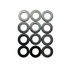 12 Pcs M5 Titanium Flat Washers for Screws Bolts(Rainbow-12 pcs)