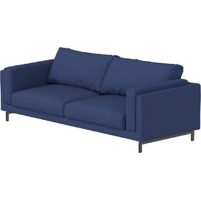 Slipcover Only! Heavy Duty Sofa Covers Compatible with IKEA Nockeby Sofa 3 Three Seat with Chaise Corner Sectional Slipcover (Left Longer Polyester Beige)