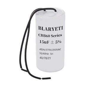 CBB60 25uF Motor Running Capacitor Start Capacitor for Air Conditioner AC 450V/370V/250V 50/60Hz 5%