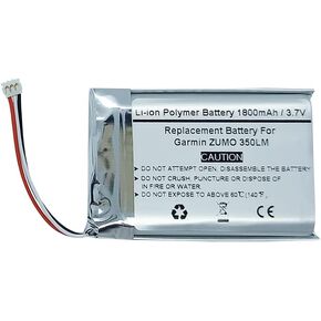 3.7V 1800mAh Replacement GPS Navigator Battery for Garmin ZUMO 350LM, 361-00059-00