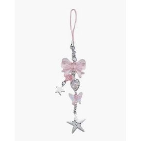 1Pc Pink Bow and Butterfly Phone Charms Cute Acrylic Aesthetic Cell Phone Charm Strap Kawaii Butterfly Star Phone Chain Lanyard Accessories for Phone Bag Keychain Camera Pendants Decor Convenient to Carry,Cell Phone Charms