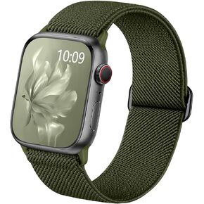 Wepro Stretchy Solo Loop, Compatible with Apple Watch Band 38mm 40mm 41mm 42mm 44mm 45mm 46mm 49mm for Women Men, Soft Nylon Elastic Breathable Strap for iWatch Series SE 10 9 8 7 6 5 4 3 2 1 Ultra