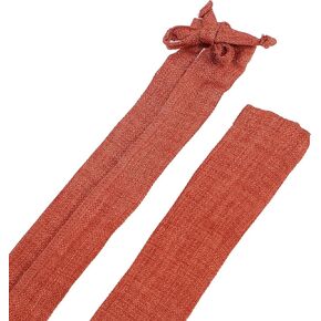 Aspen Creative 15006-12A, 4' Old Rose Burlap Texture Fabric Cord & Chain Cover, Easy to Install for Lighting Fixture, Cable Management, Lamp Wire Cover, Set of 2