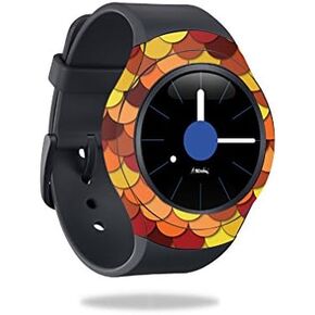 MightySkins Skin Compatible with Samsung Gear S2 3G Cover Skins Sticker Watch Red Scales