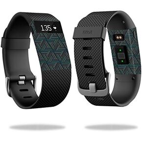 MightySkins Skin Compatible with Fitbit Charge HR Cover Skins Sticker Watch Triangle Stripes