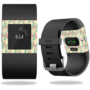 غلاف MightySkins متوافق مع ملصقات Fitbit Surge Cover Skins وساعة النخيل الكهربائية